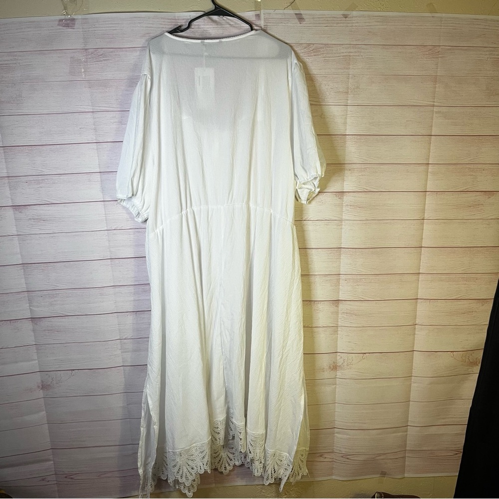 Bloomchic White Button-Down A-Line Square Necklec… - image 7